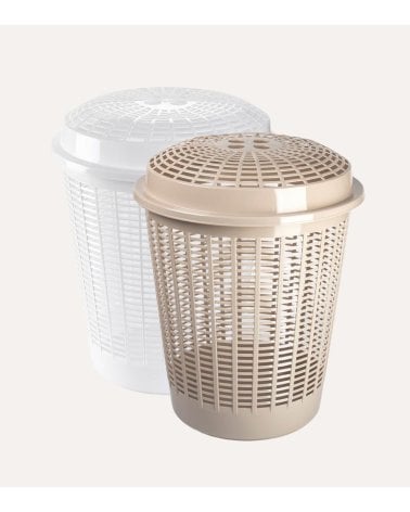 Pongotodo Redondo Rattan con Tapa de Plástico