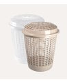 Pongotodo Redondo Rattan con Tapa de Plástico