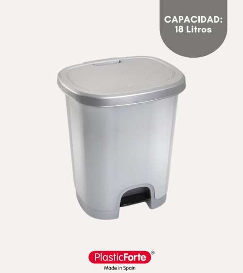 Cubo de Basura Simple con Pedal de Plástico