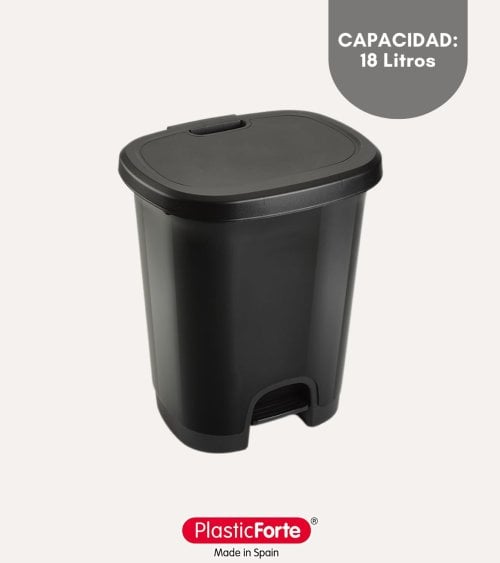 Cubo de Basura Simple con Pedal de Plástico