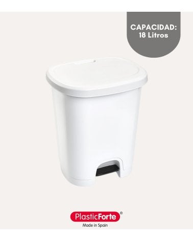 Cubo de Basura Simple con Pedal de Plástico