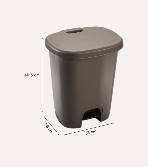 Cubo de Basura Simple con Pedal de Plástico