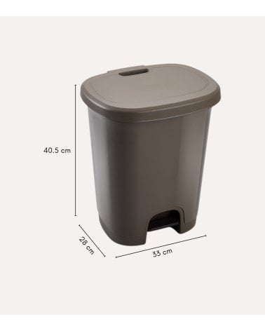 Cubo de Basura Simple con Pedal de Plástico