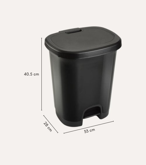 Cubo de Basura Simple con Pedal de Plástico