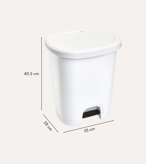 Cubo de Basura Simple con Pedal de Plástico