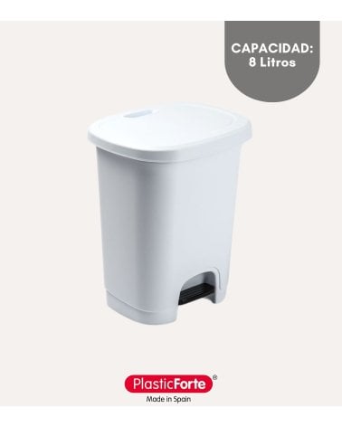 Cubo de Basura Simple con Pedal de Plástico