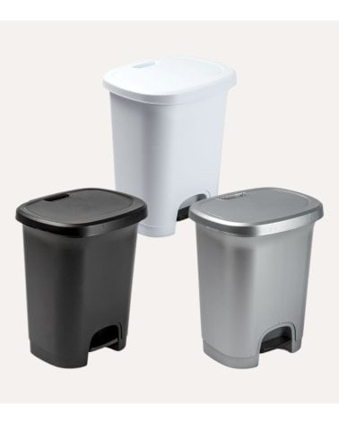 Cubo de Basura Simple con Pedal de Plástico