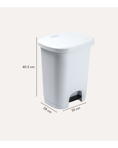 Cubo de Basura Simple con Pedal de Plástico