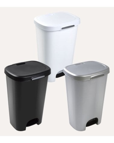 Cubo de Basura Simple con Pedal de Plástico
