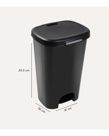 Cubo de Basura Simple con Pedal de Plástico
