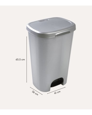 Cubo de Basura Simple con Pedal de Plástico