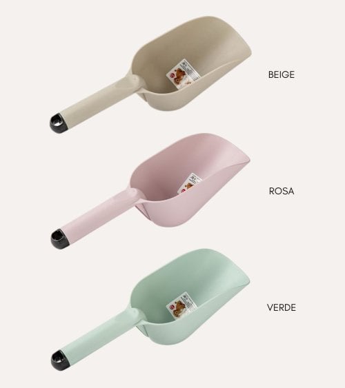 Pala para Comida de Mascotas de Plástico