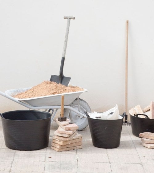 Barreño Ideal para Material de Obras de Plástico Reciclado