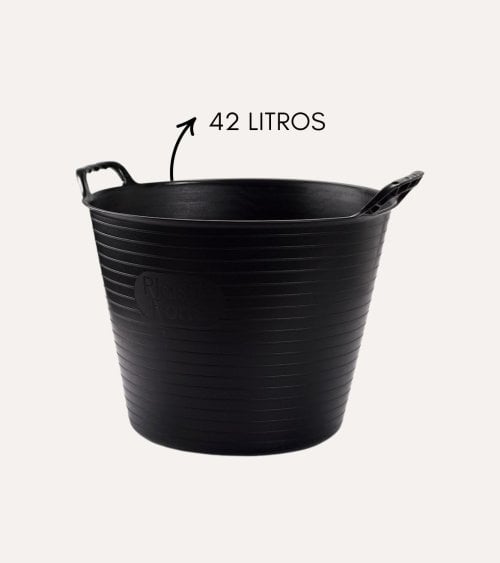 Barreño Ideal para Material de Obras de Plástico Reciclado