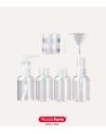 Set de Botellas y Neceser de Viaje de Plástico