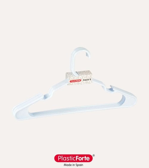 Set de 5 Perchas Simply de Plástico