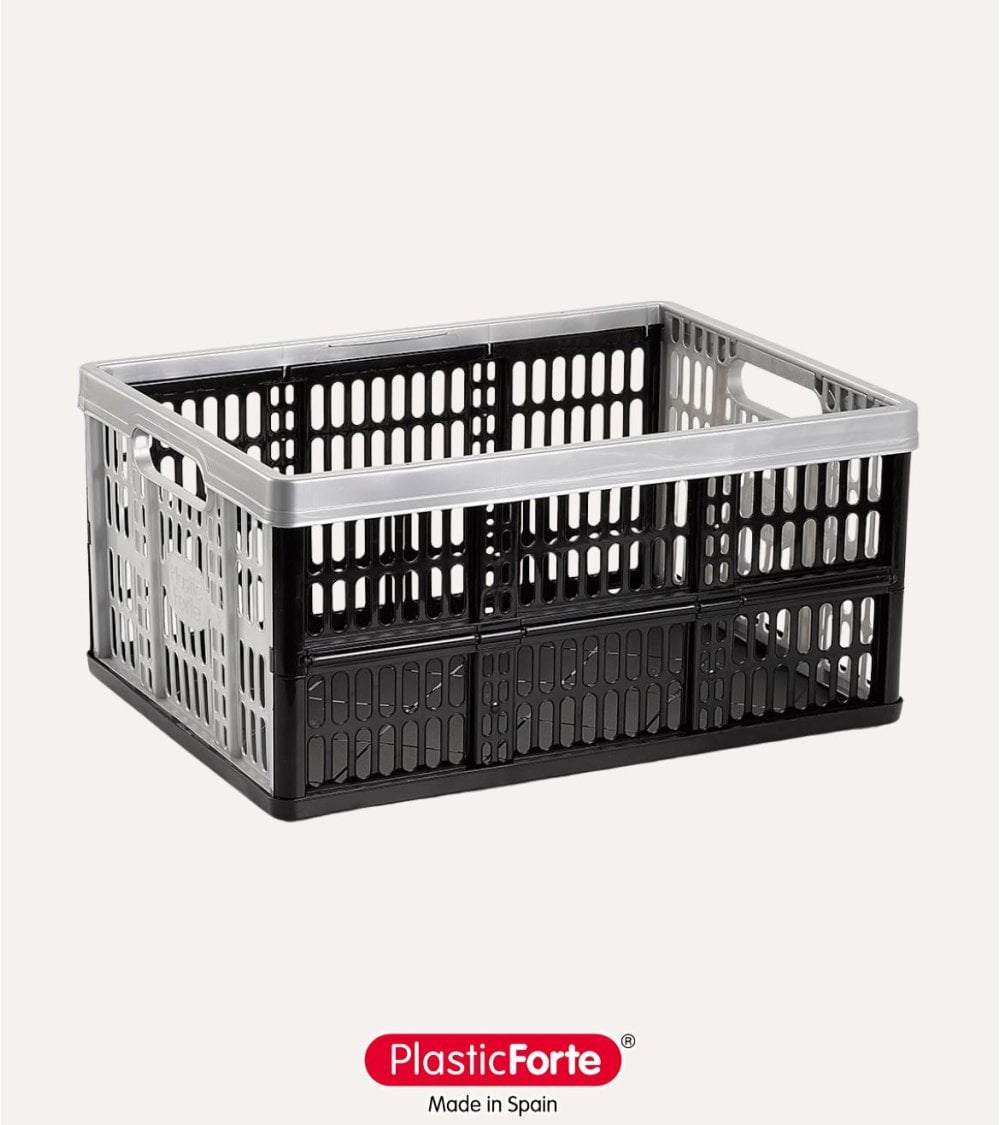 Caja Plegable Plata de Plástico