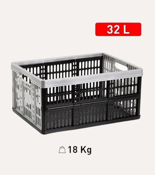 Caja Plegable Plata de Plástico