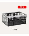 Caja Plegable Plata de Plástico