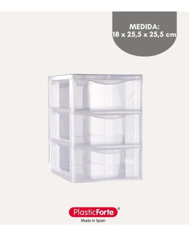 Cajonera Duero Transparente de Plástico