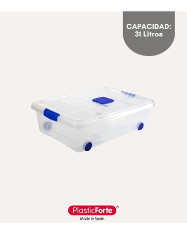 Caja Hermética para Ordenación Bajo Cama de Plástico