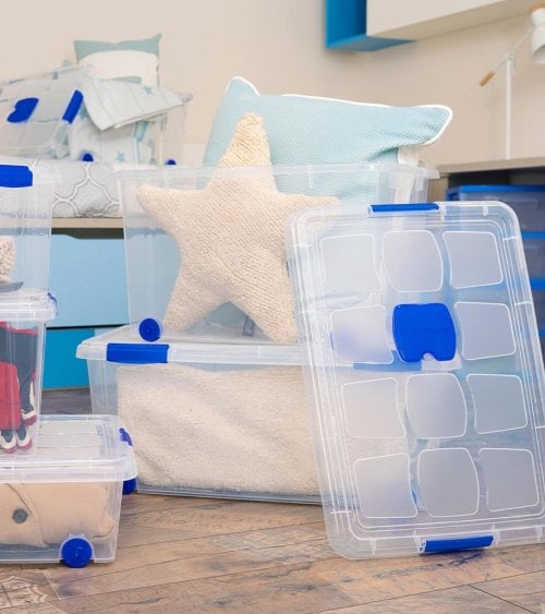 Caja Hermética para Ordenación Bajo Cama de Plástico