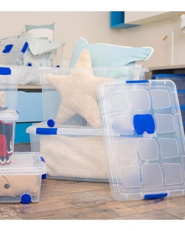Caja Hermética para Ordenación con Ruedas de Plástico