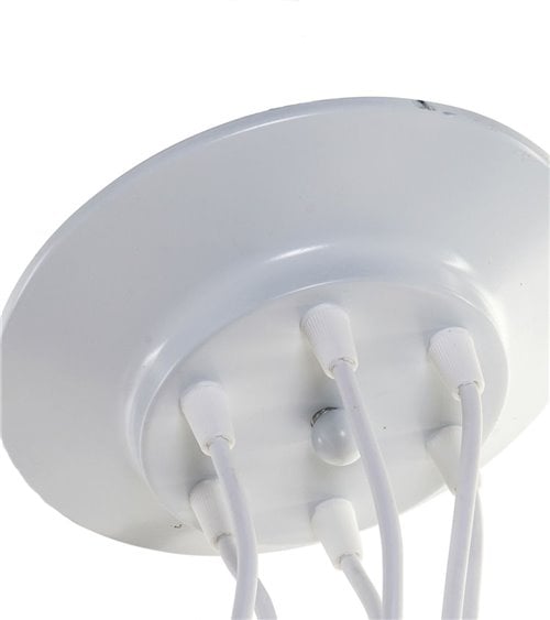 Lámpara de Techo con Seis Pantallas de Bambú