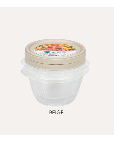 Set de 2 Botes Redondos de Plástico