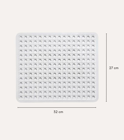 Secaplatos Antideslizante Rectangular Básico de Plástico