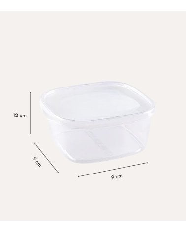 Set de 2 Fiambreras Cuadradas de Plástico