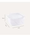 Set de 2 Fiambreras Cuadradas de Plástico