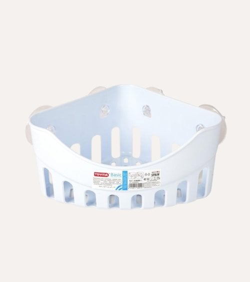 Rinconera Colgante de Baño con 4 Ventosas de Plástico