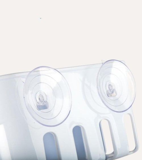 Rinconera Colgante de Baño con 4 Ventosas de Plástico