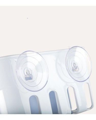 Rinconera Colgante de Baño con 4 Ventosas de Plástico