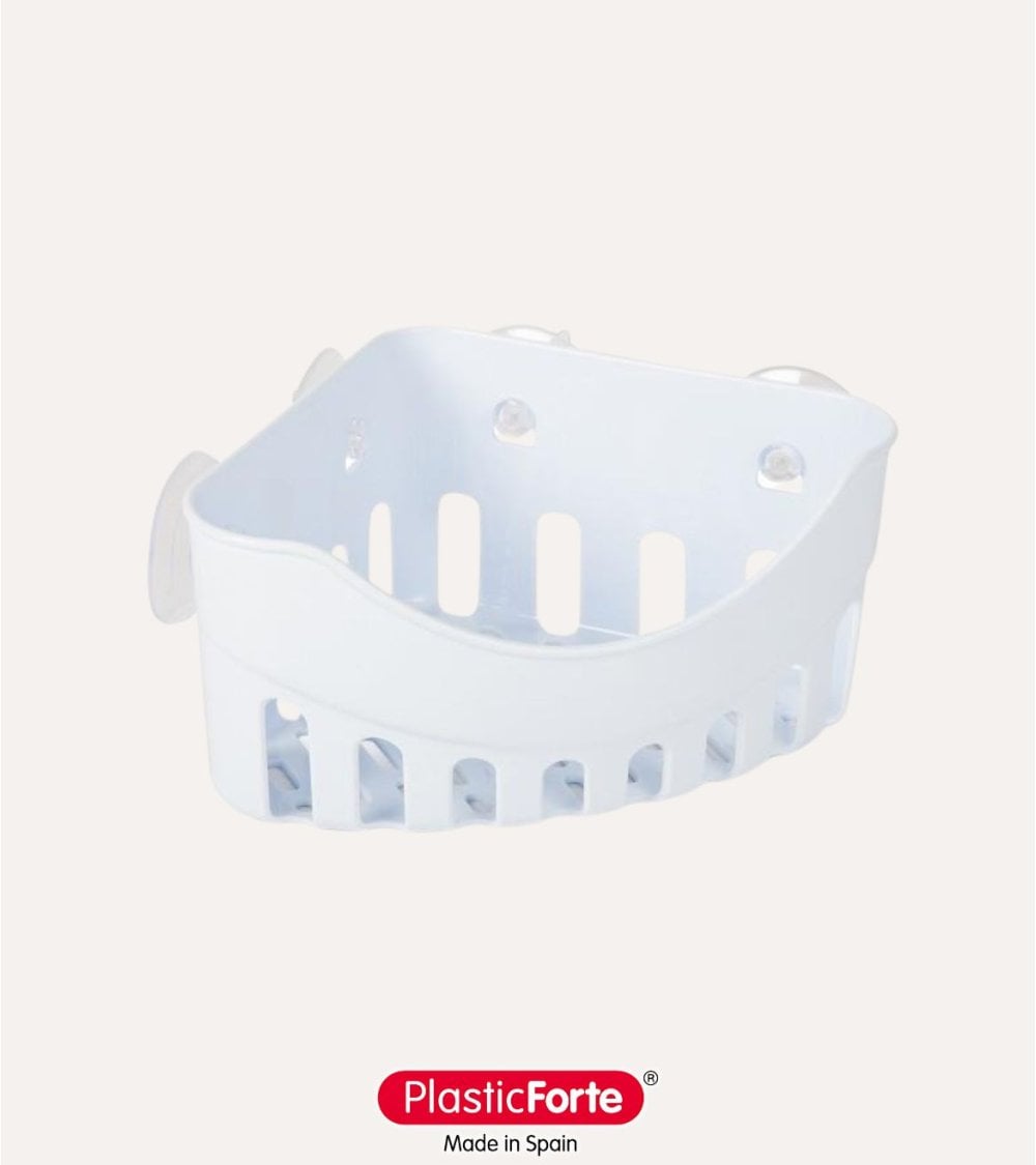 Rinconera Colgante de Baño con 4 Ventosas de Plástico