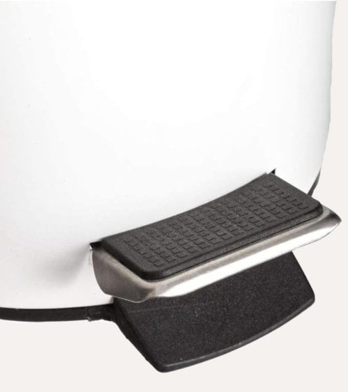 Cubo de Basura Redondo con Pedal de Metal