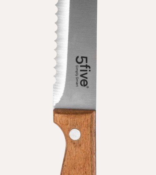 Tabla de Cortar Pan con Cuchillo de Bambú