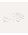 Bandeja Rectangular Venezia Natural de Plástico