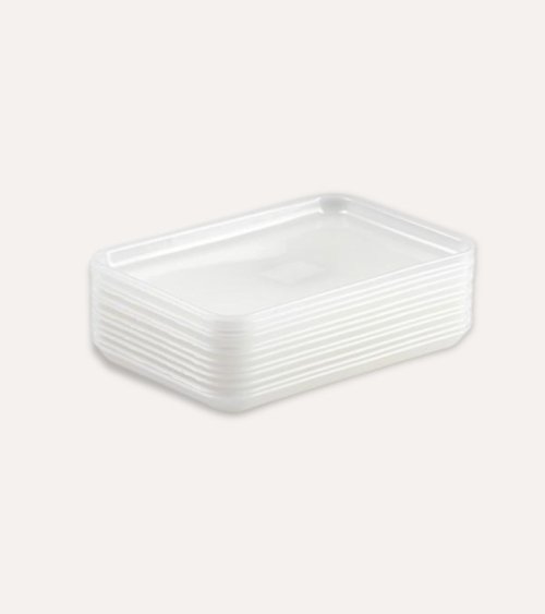 Bandeja Rectangular Venezia Natural de Plástico