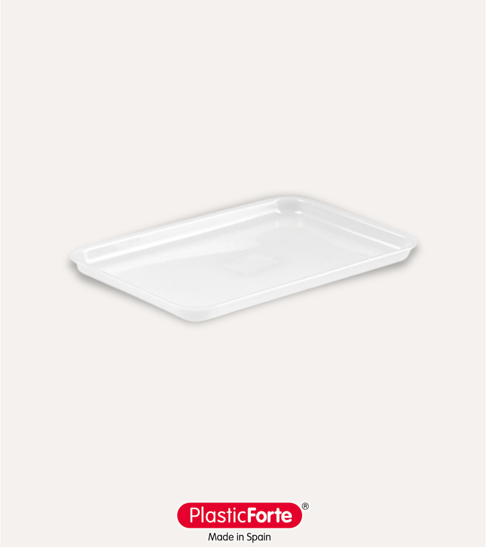 Bandeja Rectangular Venezia Natural de Plástico