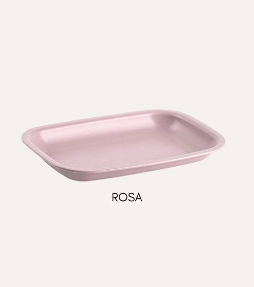 Bandeja Rectangular Gourmet de Plástico