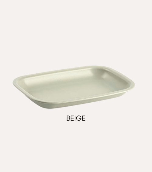 Bandeja Rectangular Gourmet de Plástico