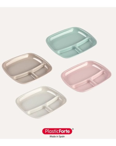 Bandeja 3 Compartimentos Basic de Plástico