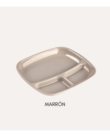 Bandeja 3 Compartimentos Basic de Plástico