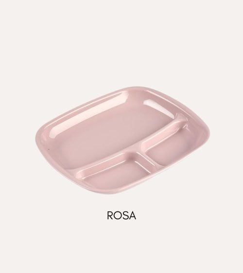 Bandeja 3 Compartimentos Basic de Plástico