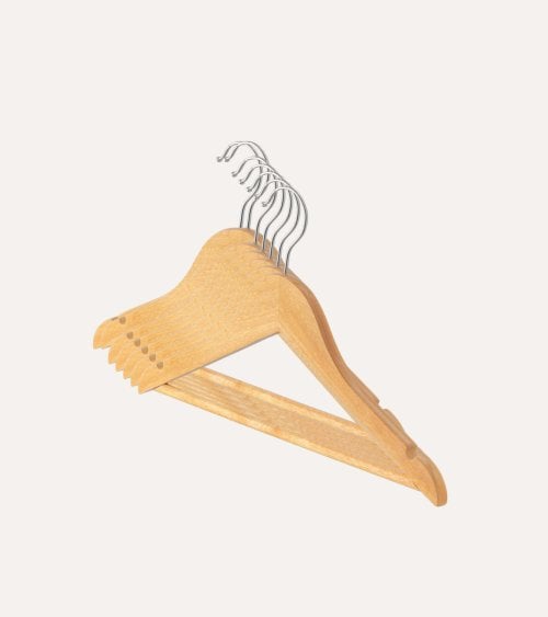 Set de 8 Perchas de Madera