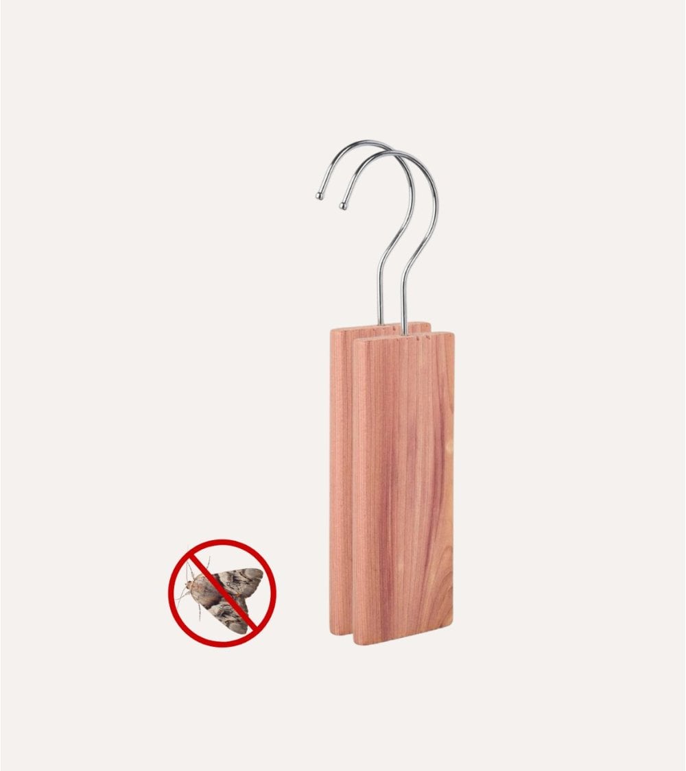 Set de 2 perchas Antipolillas de Madera