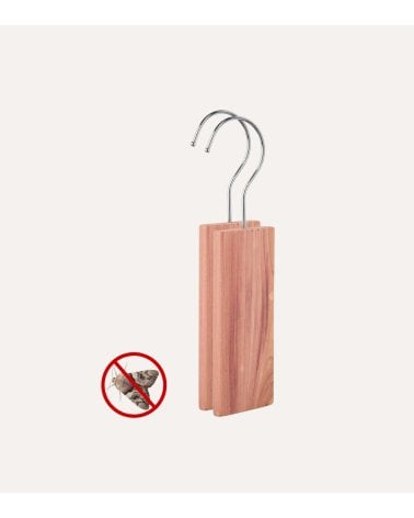 Set de 2 perchas Antipolillas de Madera