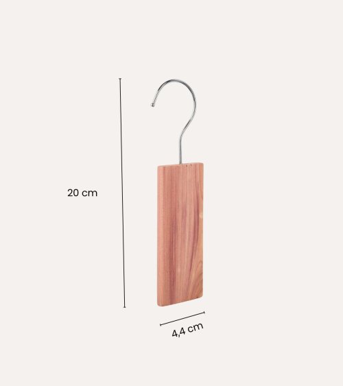 Set de 2 perchas Antipolillas de Madera